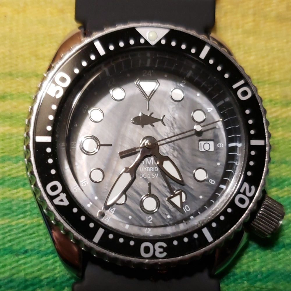 Mens Seiko mod Scuba Diver watch